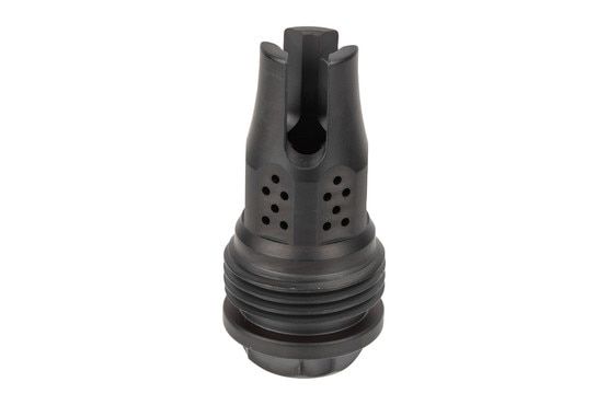 JK Armament War Eagle Comp/ Flash Hider 9mm has 1/2x28 TPI and a three prong design